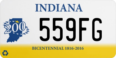 IN license plate 559FG