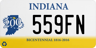 IN license plate 559FN