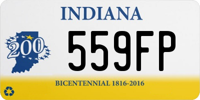 IN license plate 559FP