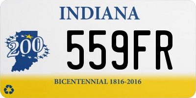 IN license plate 559FR