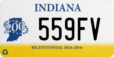 IN license plate 559FV