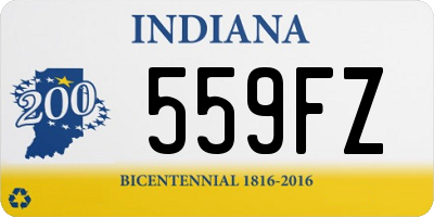 IN license plate 559FZ