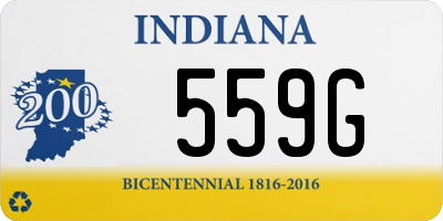 IN license plate 559G