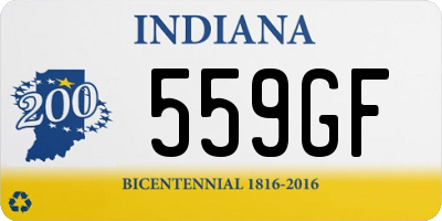 IN license plate 559GF