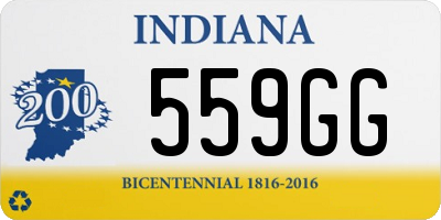 IN license plate 559GG