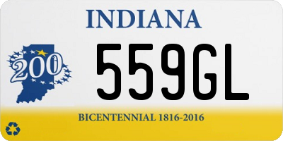 IN license plate 559GL