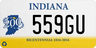 IN license plate 559GU