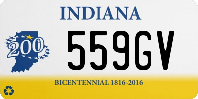 IN license plate 559GV