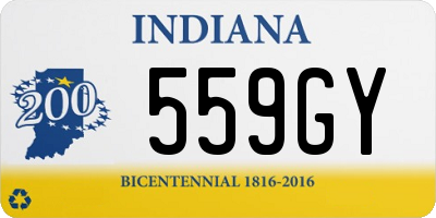 IN license plate 559GY