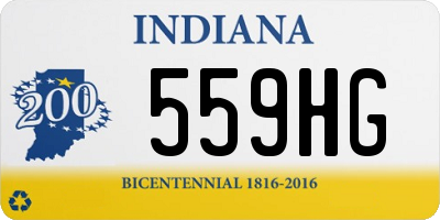 IN license plate 559HG