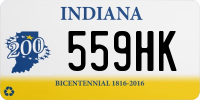 IN license plate 559HK