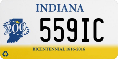 IN license plate 559IC