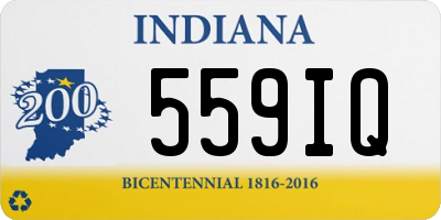 IN license plate 559IQ