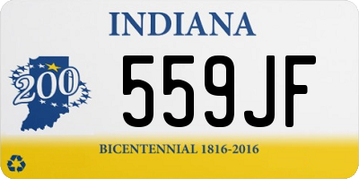 IN license plate 559JF