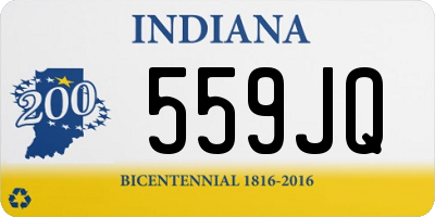 IN license plate 559JQ