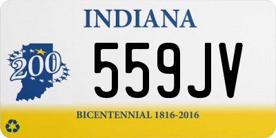 IN license plate 559JV