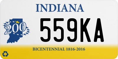 IN license plate 559KA