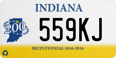 IN license plate 559KJ