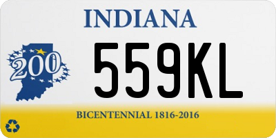 IN license plate 559KL