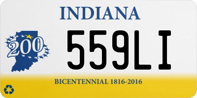 IN license plate 559LI