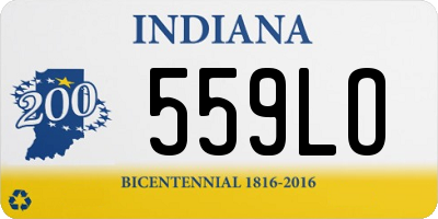 IN license plate 559LO