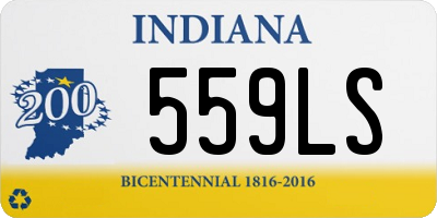 IN license plate 559LS