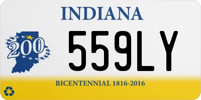 IN license plate 559LY