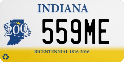 IN license plate 559ME