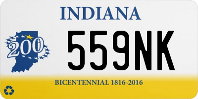 IN license plate 559NK