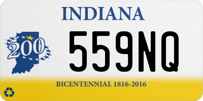 IN license plate 559NQ