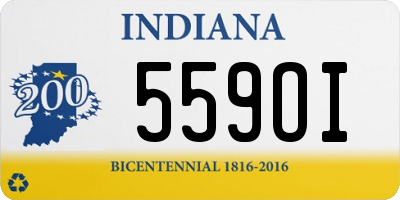 IN license plate 559OI