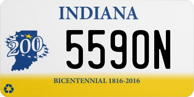 IN license plate 559ON