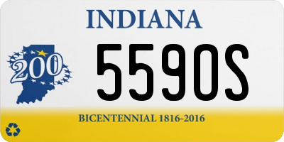 IN license plate 559OS