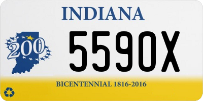 IN license plate 559OX