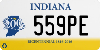 IN license plate 559PE