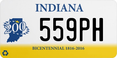 IN license plate 559PH