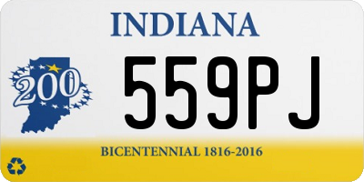 IN license plate 559PJ