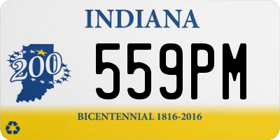 IN license plate 559PM