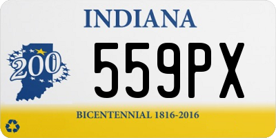 IN license plate 559PX