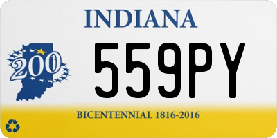 IN license plate 559PY