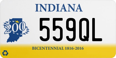 IN license plate 559QL