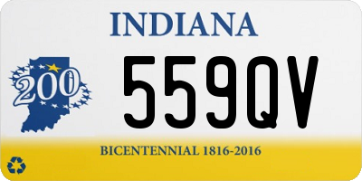 IN license plate 559QV