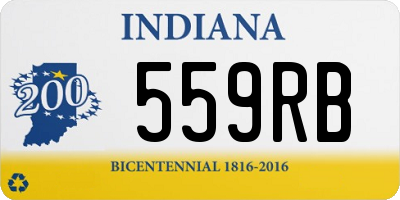 IN license plate 559RB