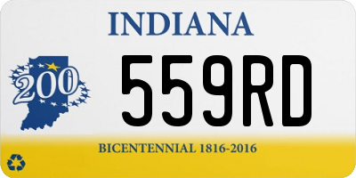 IN license plate 559RD