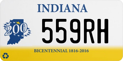 IN license plate 559RH