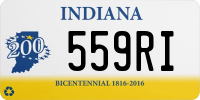 IN license plate 559RI