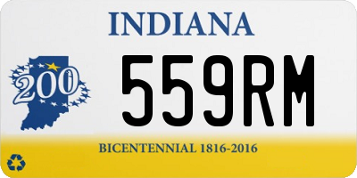 IN license plate 559RM