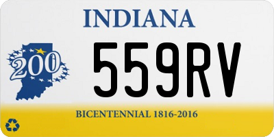 IN license plate 559RV