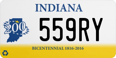 IN license plate 559RY