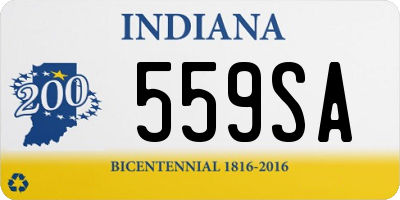 IN license plate 559SA